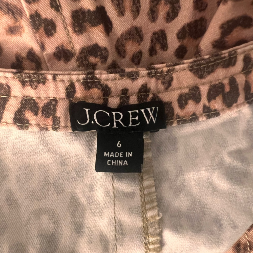 NWOT / J.Crew Norwood dress in leopard cozy chino - Picture 6 of 6